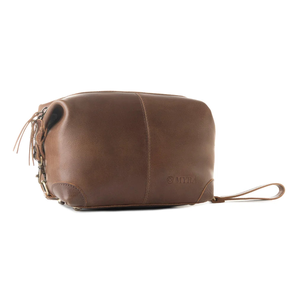 Myra Drifter Leather Shaving Kit - The Bronze Butterfly