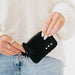 Paris Faux Suede Card Wallet - The Bronze Butterfly