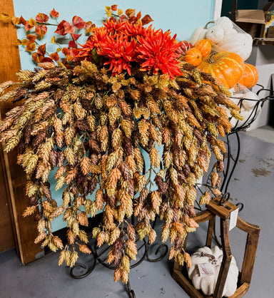 Primitive by Kathy Fall Pods Floral Pick - The Bronze Butterfly