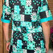 Ranch Patchwork Print Top & Shorts Set - Daisy & Turquoise - The Bronze Butterfly