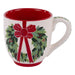 Red Bow Wreath Mug - The Bronze Butterfly