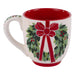 Red Bow Wreath Mug - The Bronze Butterfly