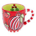 Red & White Holly Ornament Mug -The Bronze Butterfly