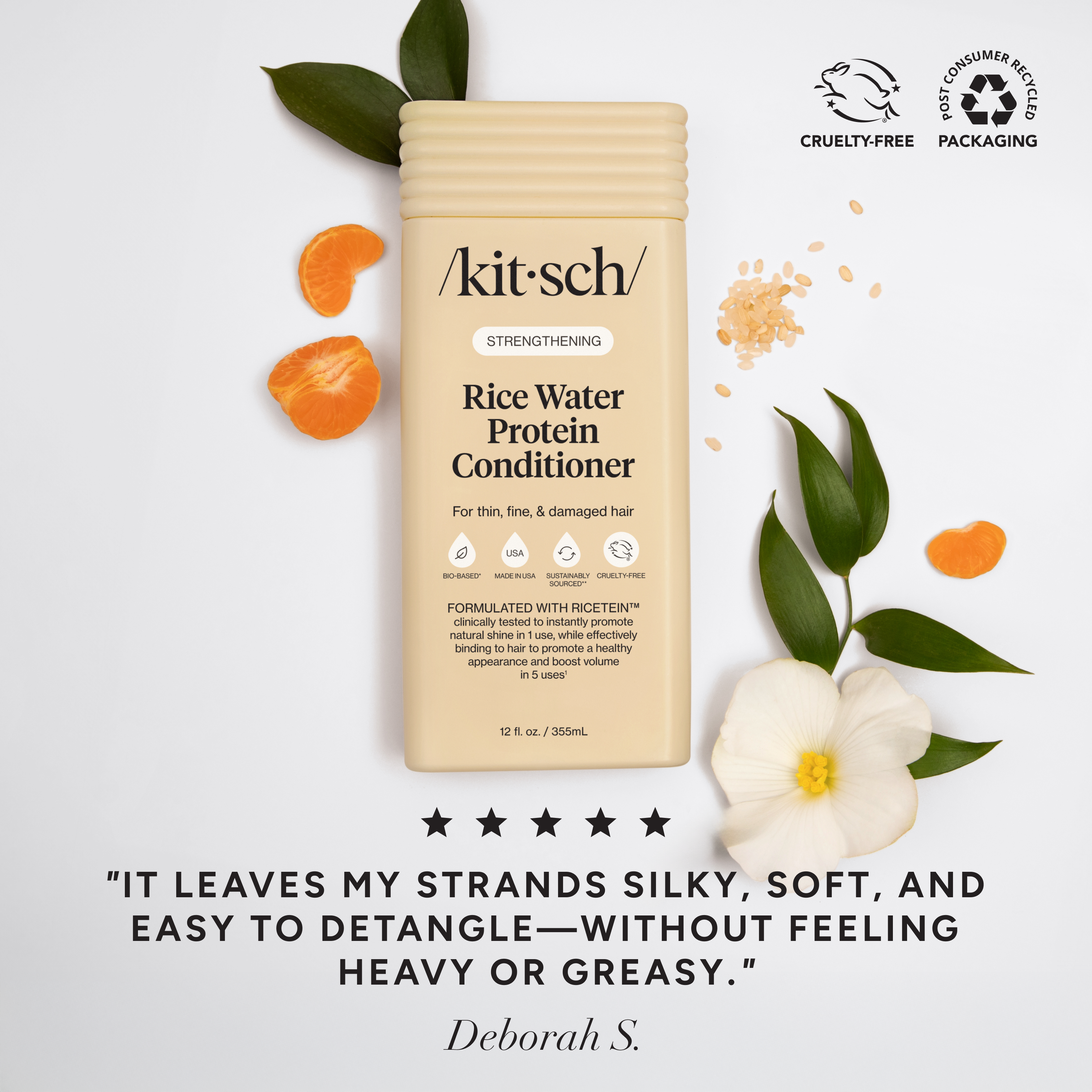 Rice Water Shampoo & Conditioner | Strengthening | KITSCH