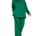Scuba Side Slit Top & Pants Set | Plus Size - The Bronze Butterfly