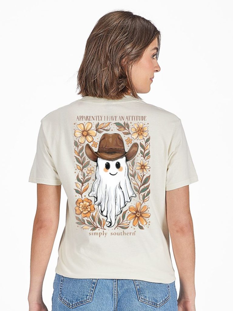 Simply Southern "Apparently I Have an Attitude" Tee in Linen - The Bronze Butterfly
