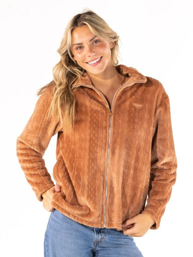 Simply Southern Elsie Zip-Up Jacket in Mocha - The Bronze Butterfly