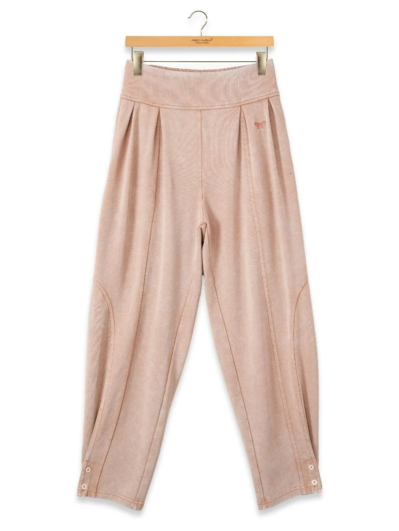 Simply Southern Mineral Wash Balloon Pant in Fawn - The Bronze Butterfly