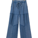 Simply Southern Mineral Wash Wide Leg Pant in Blue - The Bronze Butterfly