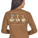 Simply Southern Silly Goose Long Sleeve Tee - Chestnut - The Bronze Butterfly