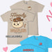 Collection of t-shirts with various designs and 'NEW TEES' text on a white background.
