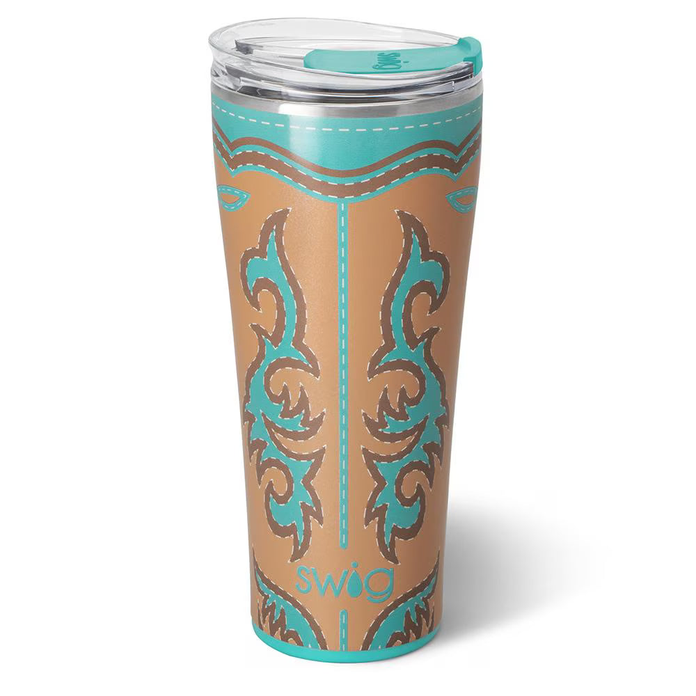  Swig Boot Scootin' Turquoise 32oz Tumbler | The Bronze Butterfly