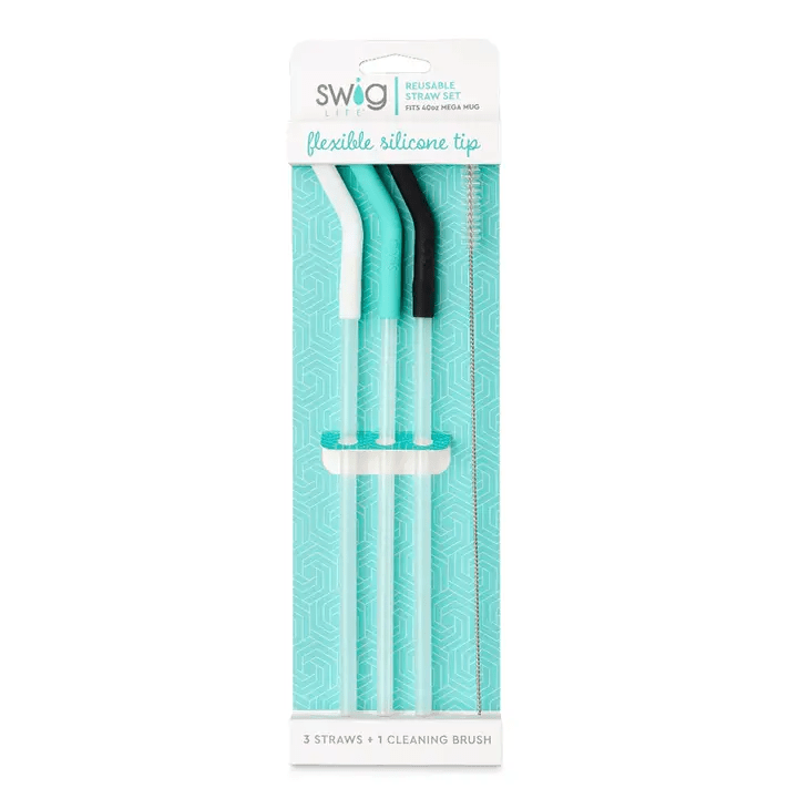 Reusable Straw Set (40oz Mega Mug) - The Bronze Butterfly