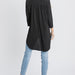 Three-Quarter Sleeve Mandarin Collar Hi-Low Top - The Bronze Butterfly