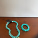 Turquoise Heart Beaded Necklace - The Bronze Butterfly
