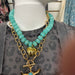Turquoise Heart Beaded Necklace - The Bronze Butterfly