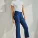 Women's Classic Solid Straight Leg Crop Pants - The Bronze Butterfly