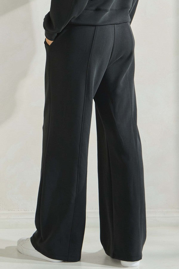 Women's Soft Modal Relaxed Fit Flared Pants - The Bronze Butterfly