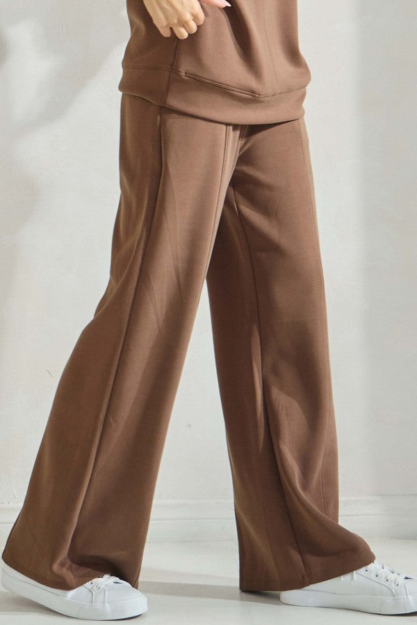 Women's Soft Modal Relaxed Fit Flared Pants - The Bronze Butterfly