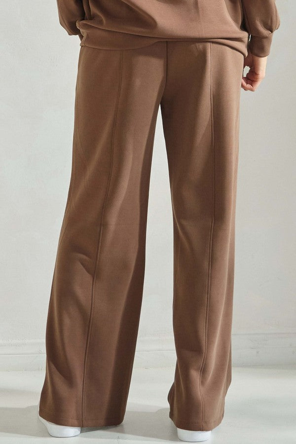 Women's Soft Modal Relaxed Fit Flared Pants - The Bronze Butterfly
