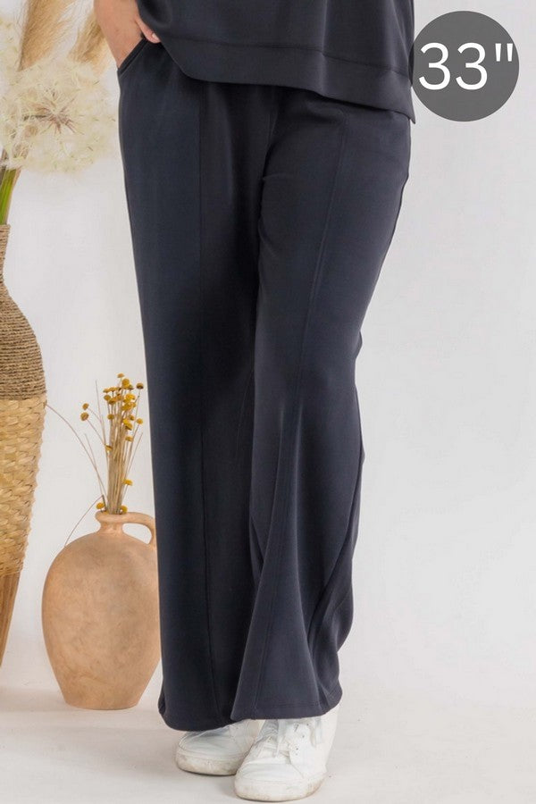 Women's Soft Modal Relaxed Fit Flared Pants — 33" Inseam - The Bronze Butterfly