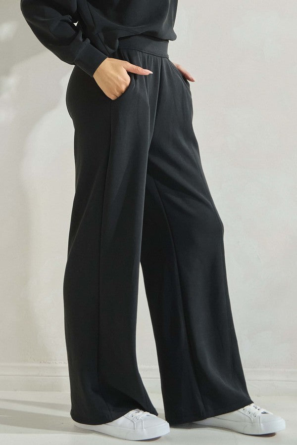 Women's Soft Modal Relaxed Fit Flared Pants - The Bronze Butterfly