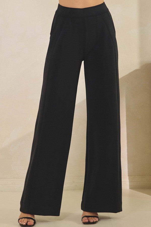 Women's Soft Modal Wide-Leg Pants - The Bronze Butterfly