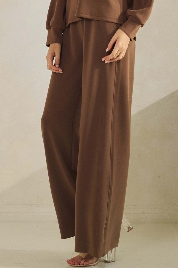 Women's Soft Modal Wide-Leg Pants - The Bronze Butterfly