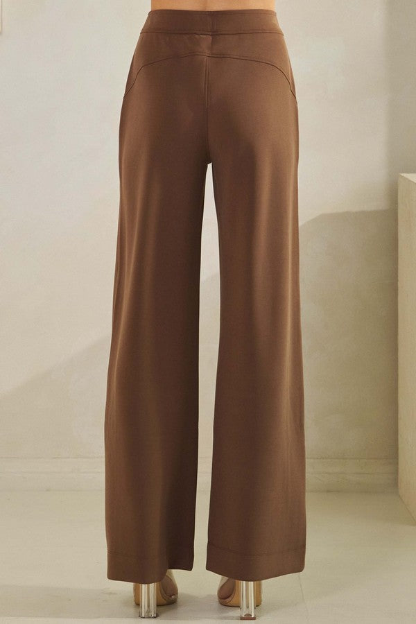 Women's Soft Modal Wide-Leg Pants - The Bronze Butterfly
