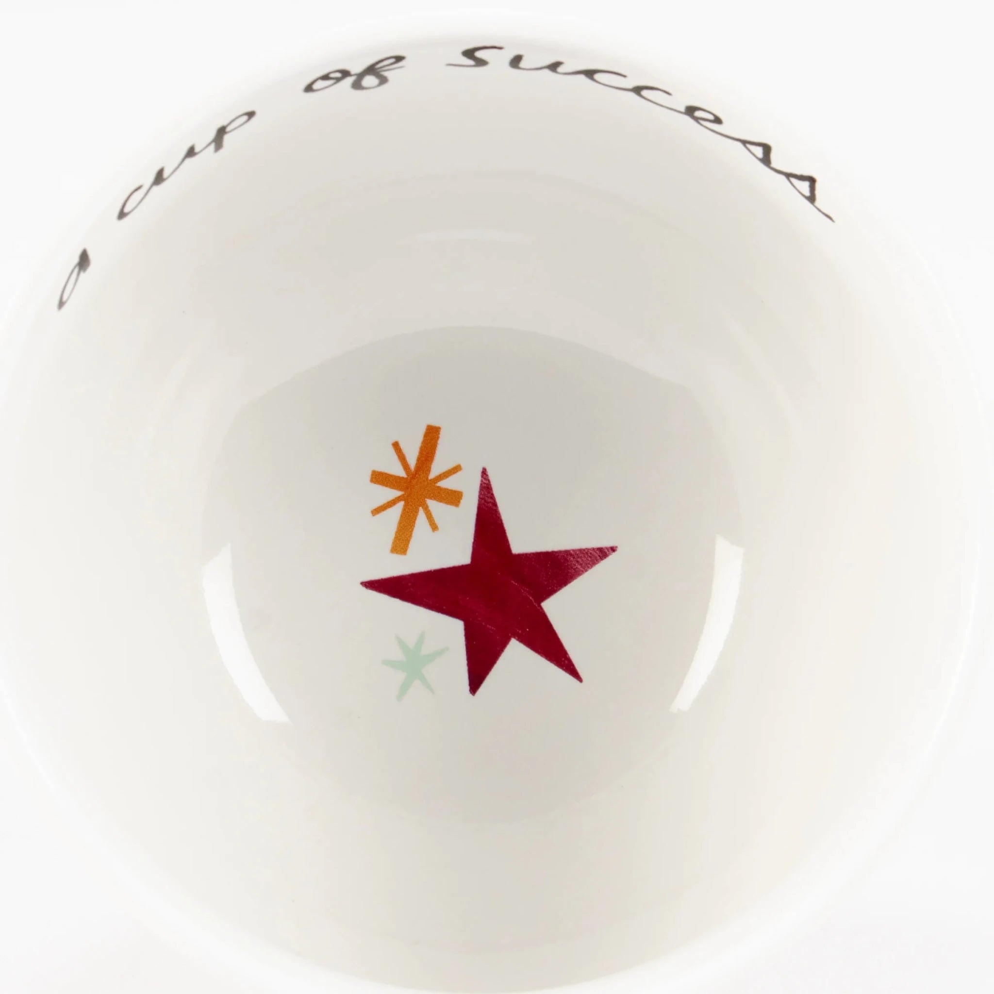 A Cup Of Success Floral Stoneware Mug | 18 oz - The Bronze Butterfly