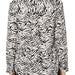 Abstract Tiger Print Point Collar Long Sleeve Button Front Top - The Bronze Butterfly