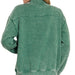 Acid Wash Fleece Half Zip Pullover - The Bronze Butterfly