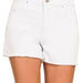 Acid Washed Frayed Cutoff Hem Shorts - The Bronze Butterfly