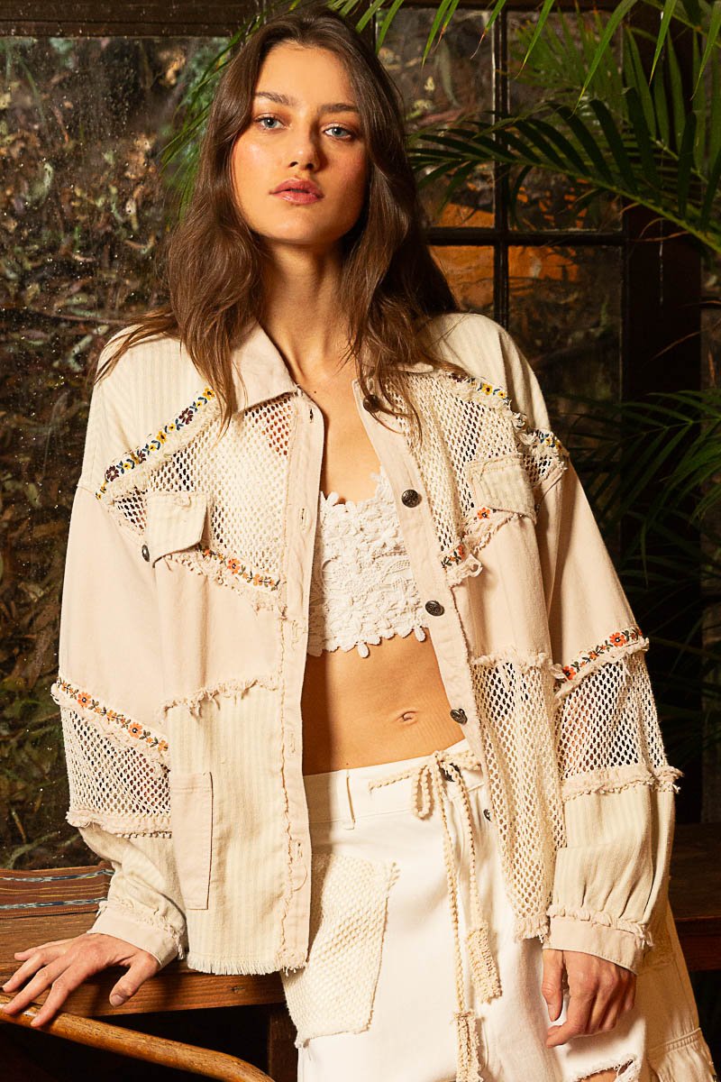 After Hours Balloon Sleeve Shacket - The Bronze Butterfly