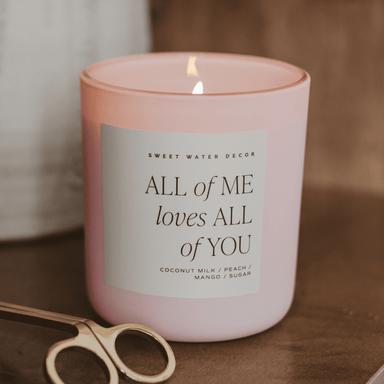 All of Me Loves All of You 15 oz Soy Candle, Matte Jar - The Bronze Butterfly
