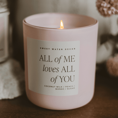 All of Me Loves All of You 15 oz Soy Candle, Matte Jar - The Bronze Butterfly