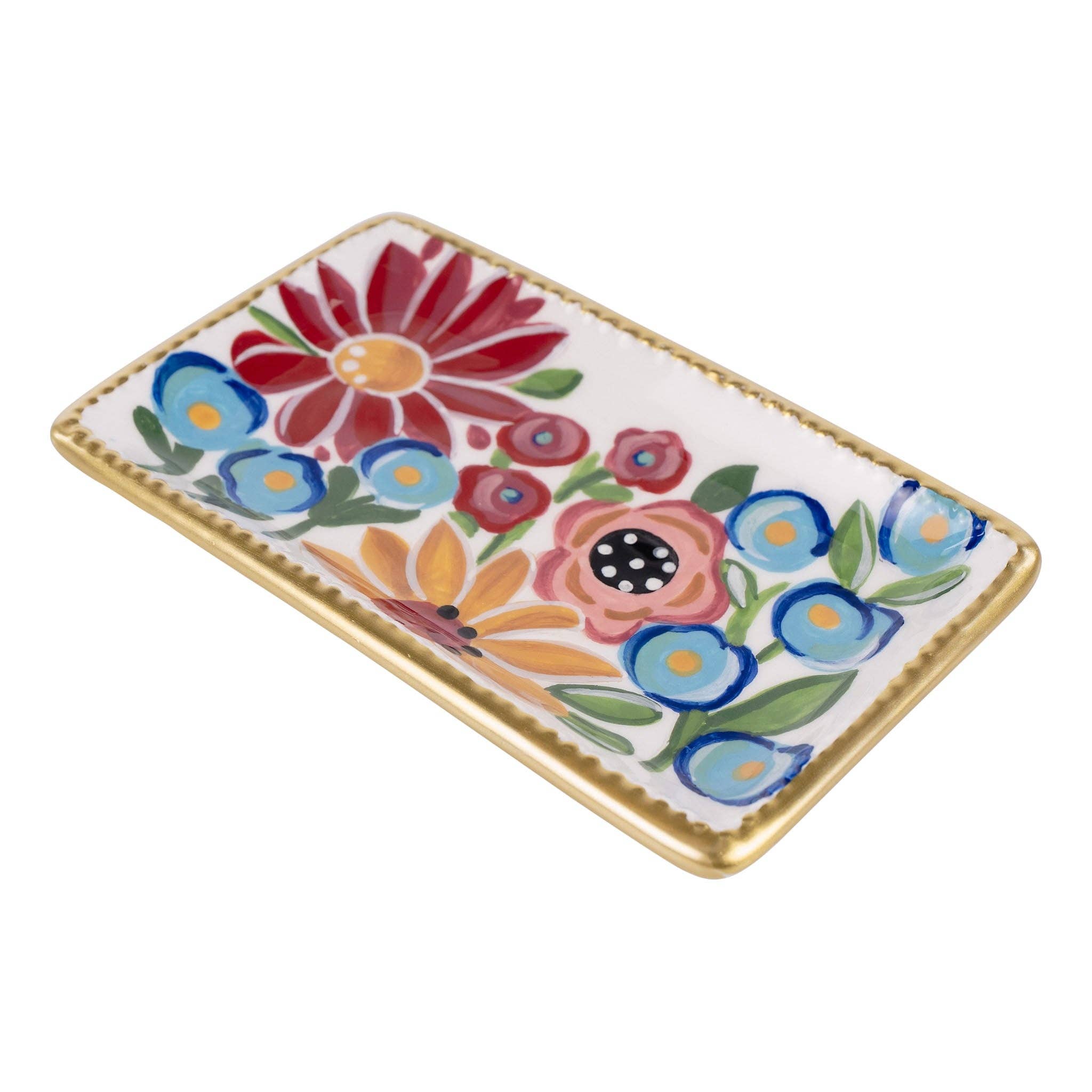 Among the Flowers Trinket Tray - The Bronze Butterfly