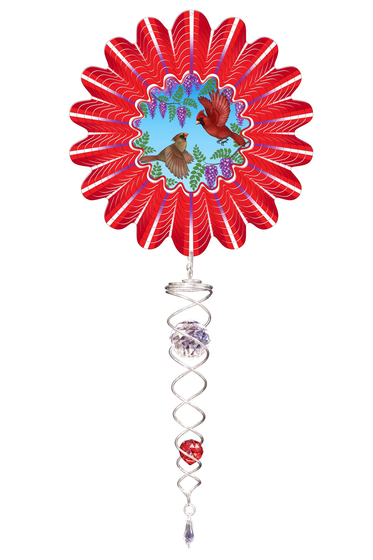 Animated Cardinals - Mini Set Wind Spinner - The Bronze Butterfly