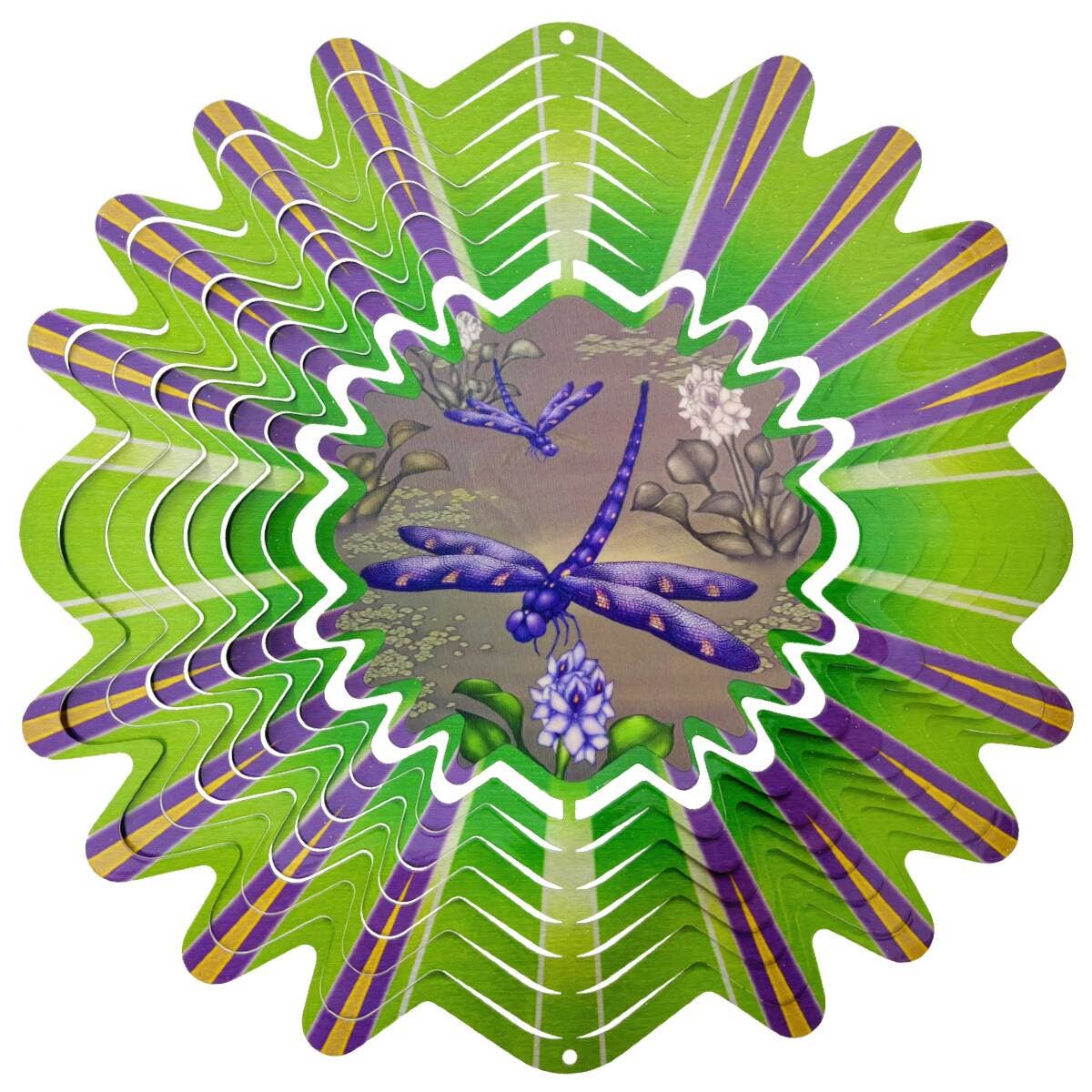 Animated Dragonfly - Large Wind Spinner - The Bronze Butterfly