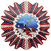 Animated Patriotic - Large Wind Spinner - The Bronze Butterfly