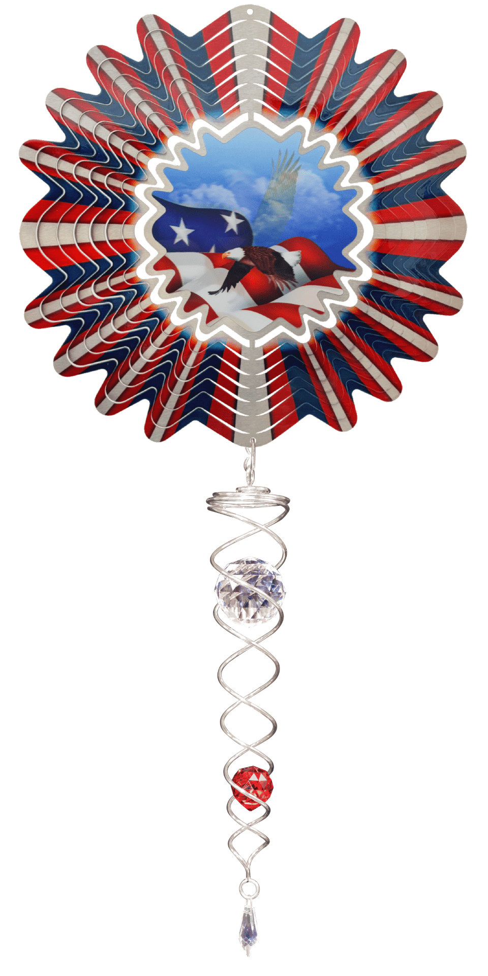 Animated Patriotic - Mini Set Wind Spinner - The Bronze Butterfly