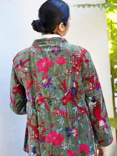 Astrid Velvet Jacket - The Bronze Butterfly