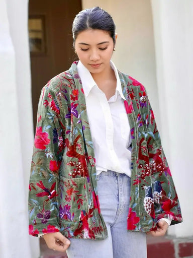 Astrid Velvet Jacket - The Bronze Butterfly