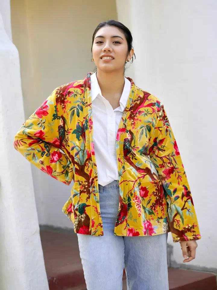 Astrid Velvet Jacket - The Bronze Butterfly