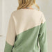 Asymmetrical Two Tone Corduroy Pullover Sweatshirt - The Bronze Butterfly