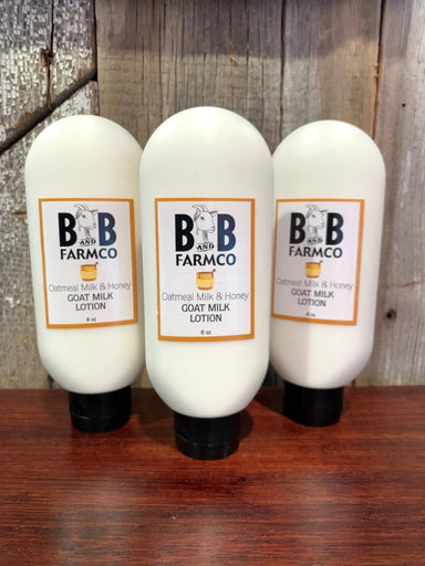 B & B Farmco Goat Milk Lotion Oatmeal, Milk & Honey - The Bronze Butterfly