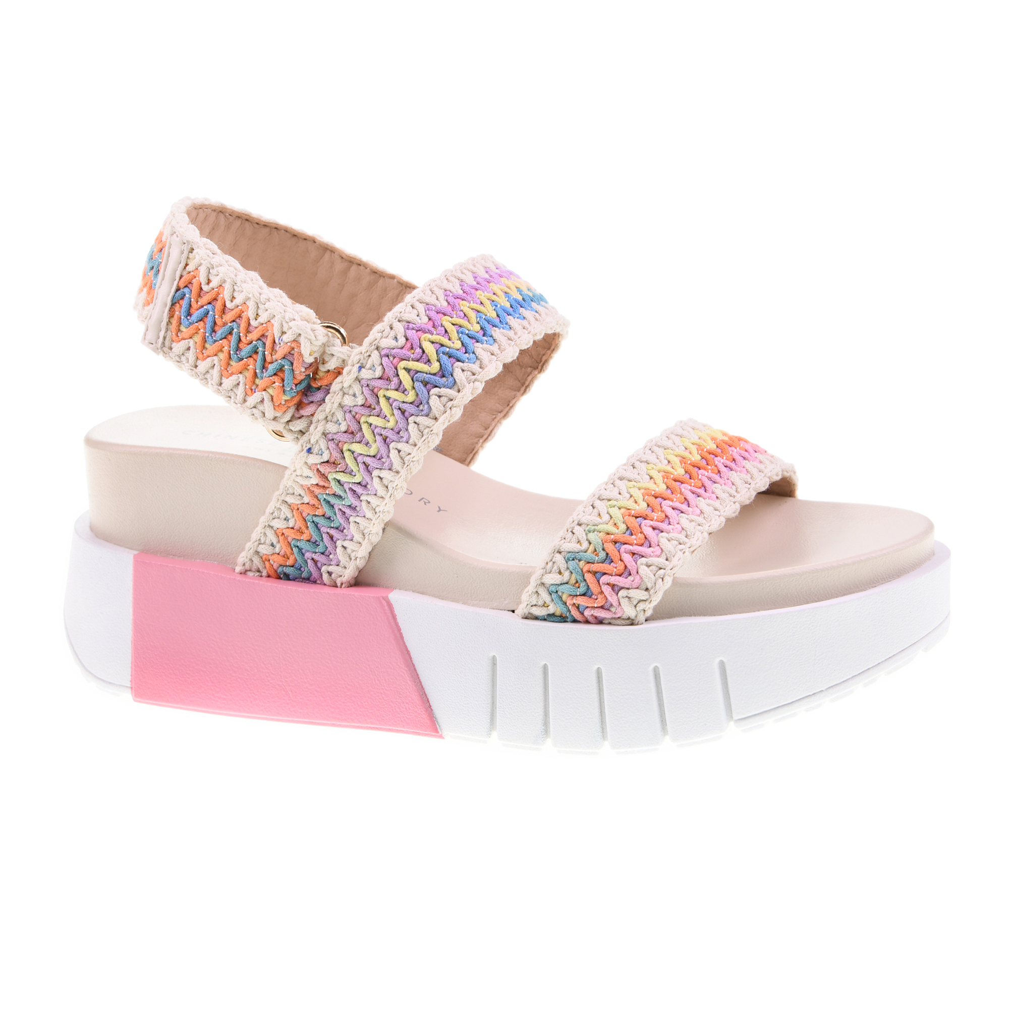 EGAN CROCHET Wedge Sandal Chinese Laundry