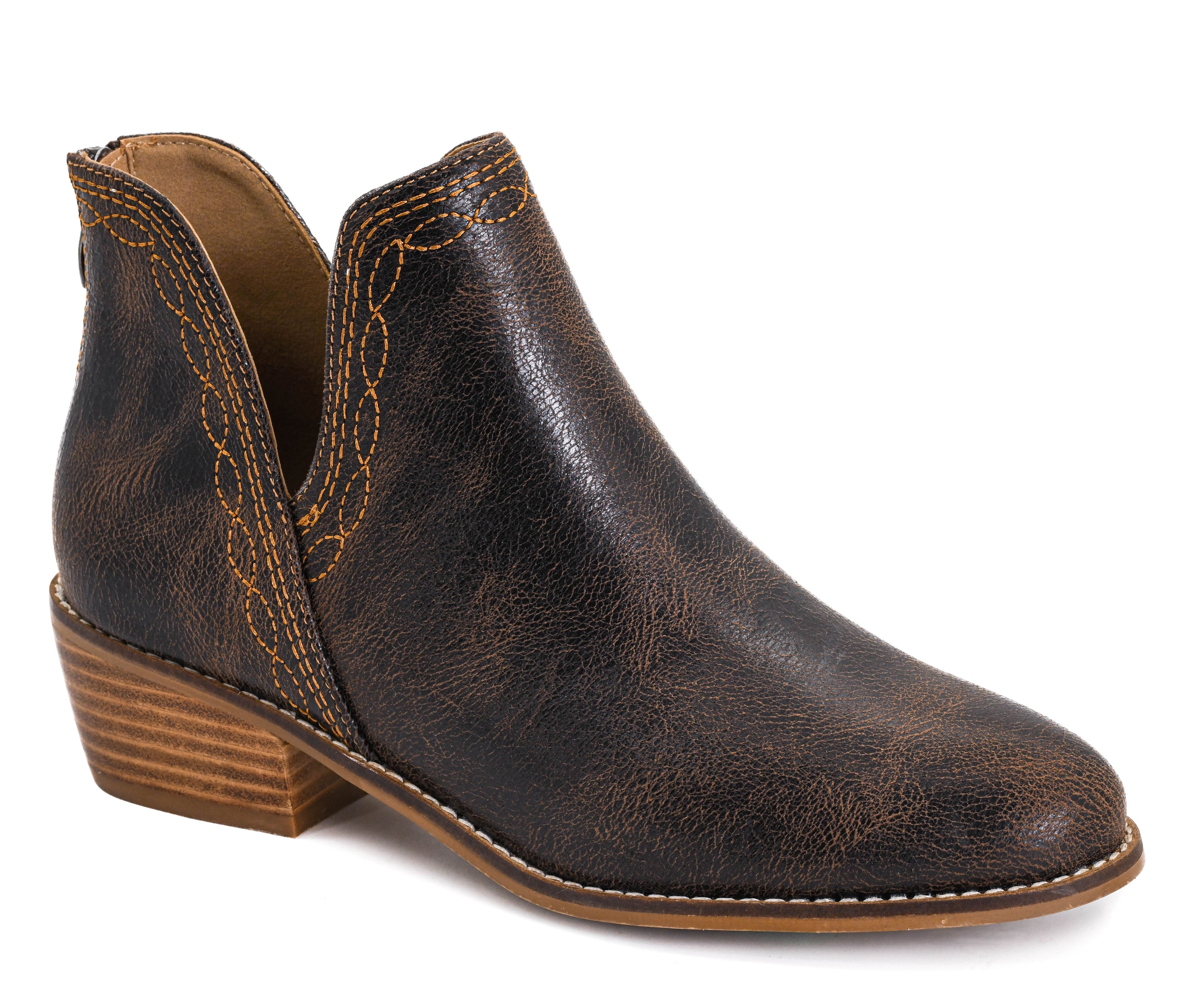 Corkys Dive Bar Slip-On Bootie in Espresso Crinkle