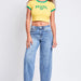 Baggy Cropped Frayed Barrel Jeans - The Bronze Butterfly