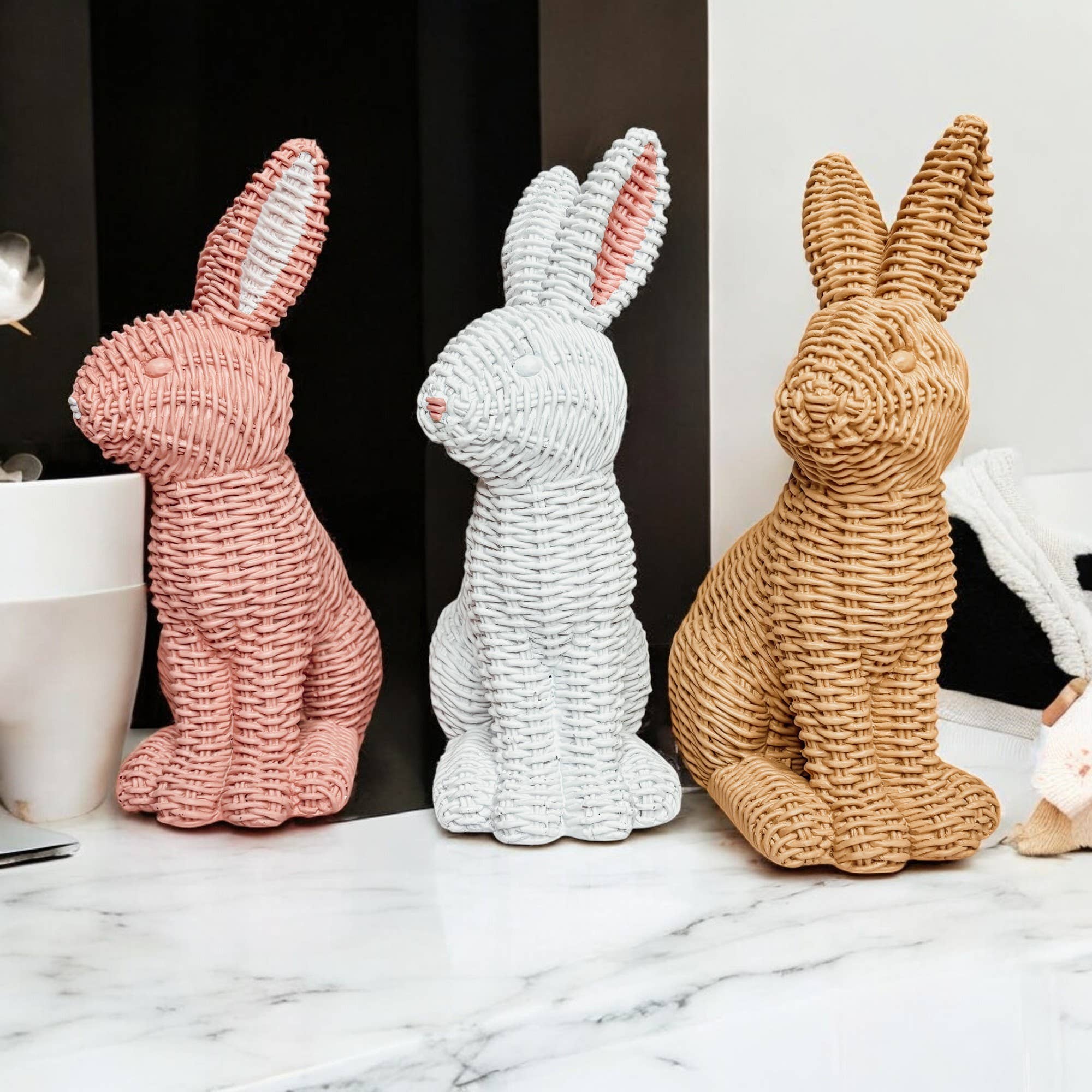 Basket Weave Bunny - The Bronze Butterfly